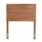 Baxton Studio Seren Mid-Century Modern Walnut Brown Finished Wood Twin Size Headboard 181-11162-Zoro - alternate 2